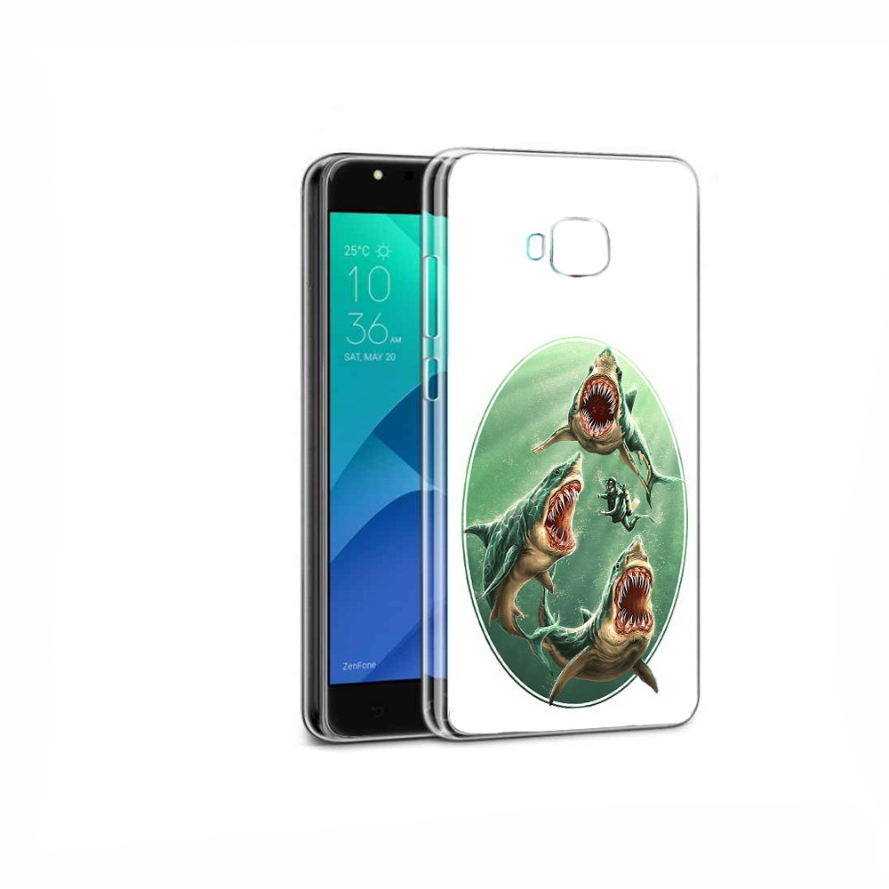 

Чехол MyPads Tocco для Asus ZenFone 4 Selfie синяя бездна, Прозрачный, Tocco