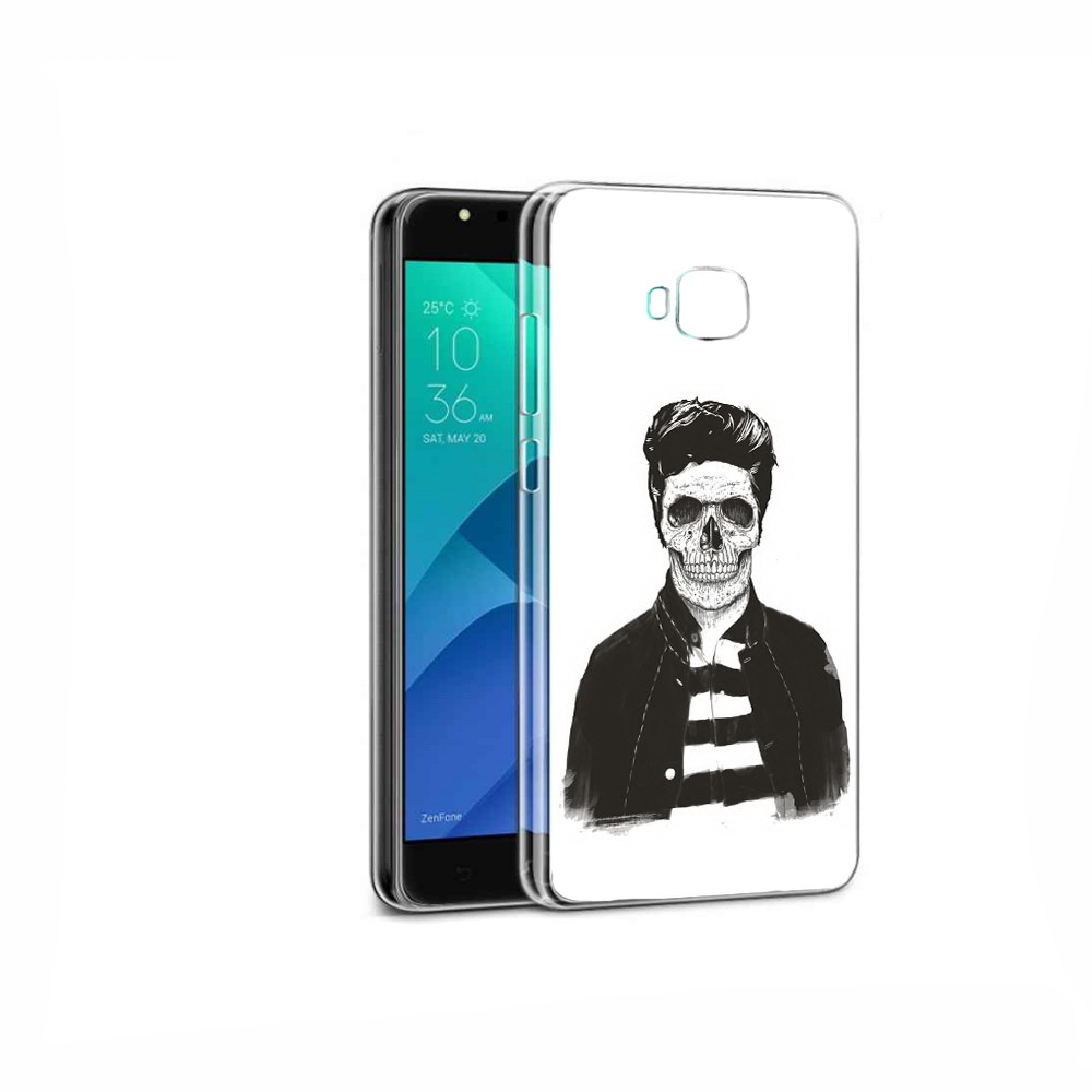 

Чехол MyPads Tocco для Asus ZenFone 4 Selfie скелет, Прозрачный, Tocco