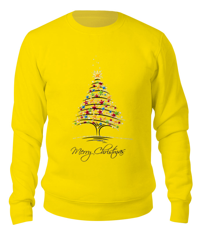 

Свитшот унисекс Printio Merrychristmas желтый S, Merrychristmas