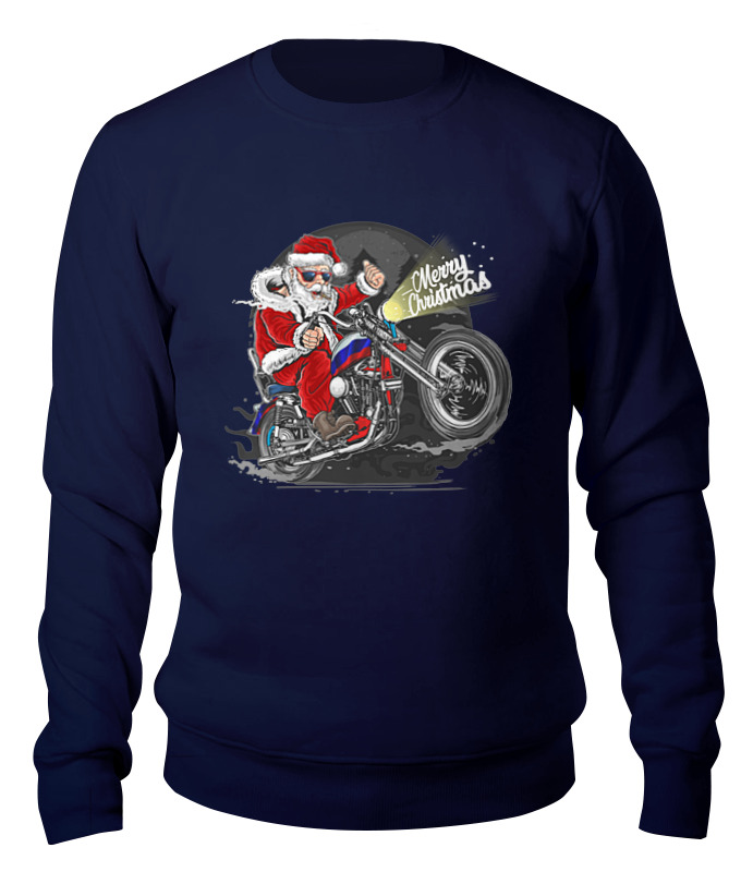

Свитшот унисекс Printio Santa claus is coming to town синий S, Santa claus is coming to town