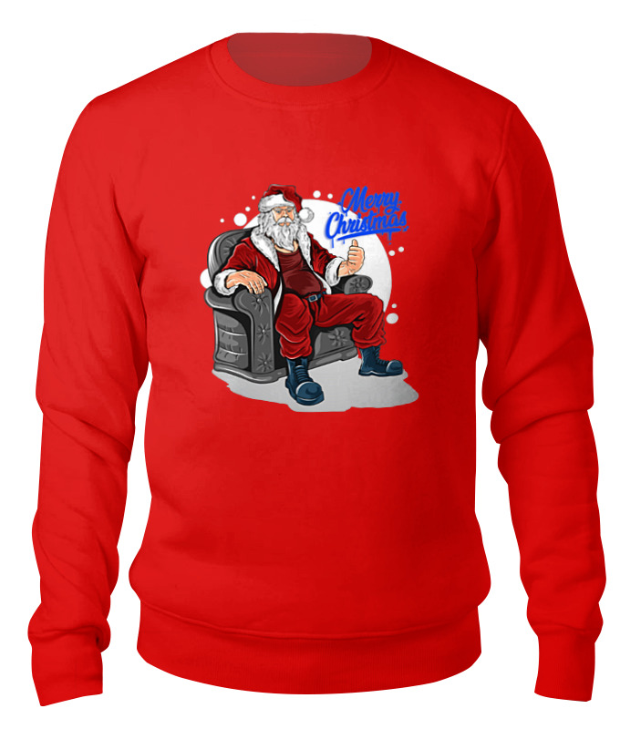 

Свитшот унисекс Printio Merry christmas красный S, Merry christmas
