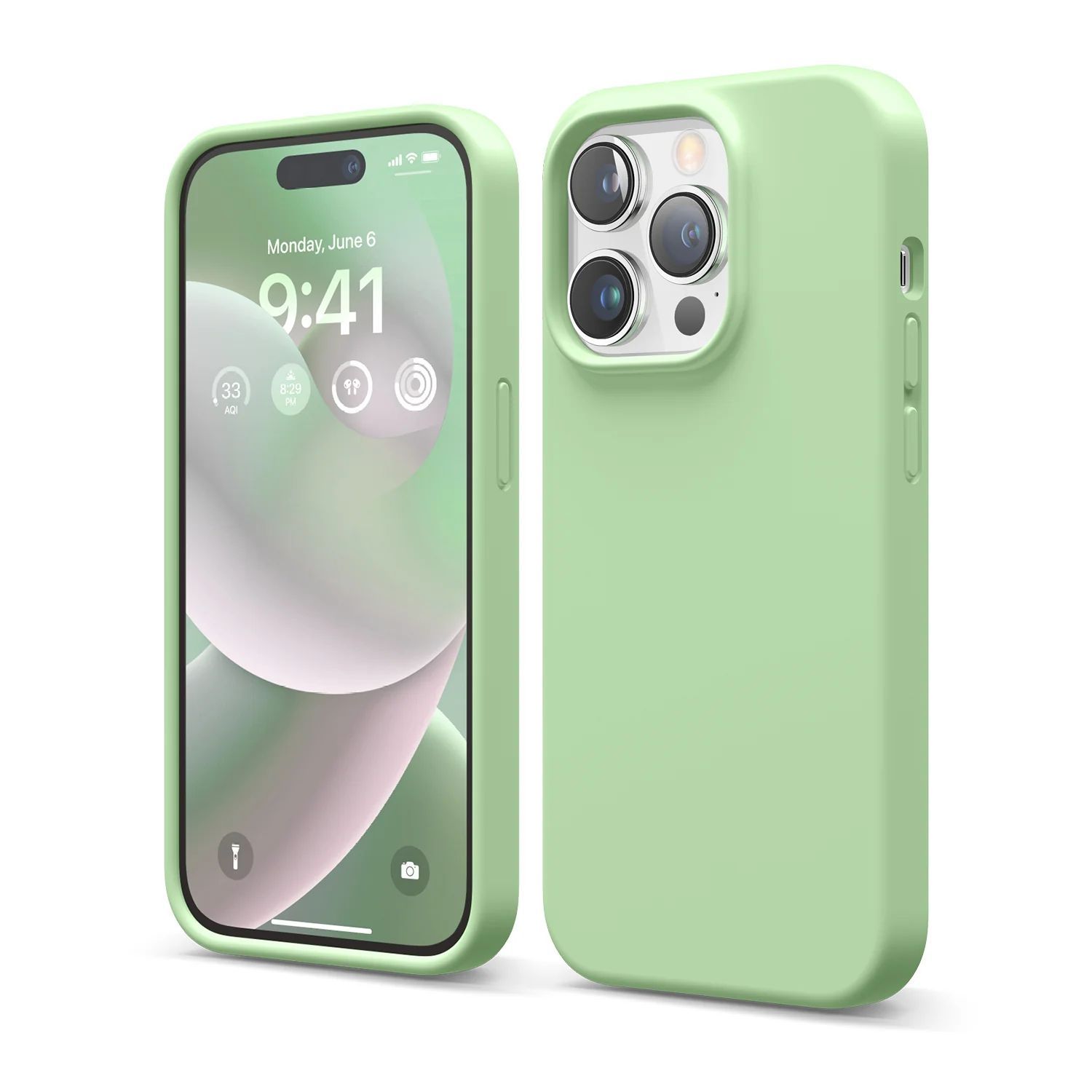 

Чехол силиконовый для Apple iPhone 11 пастельно-зеленый