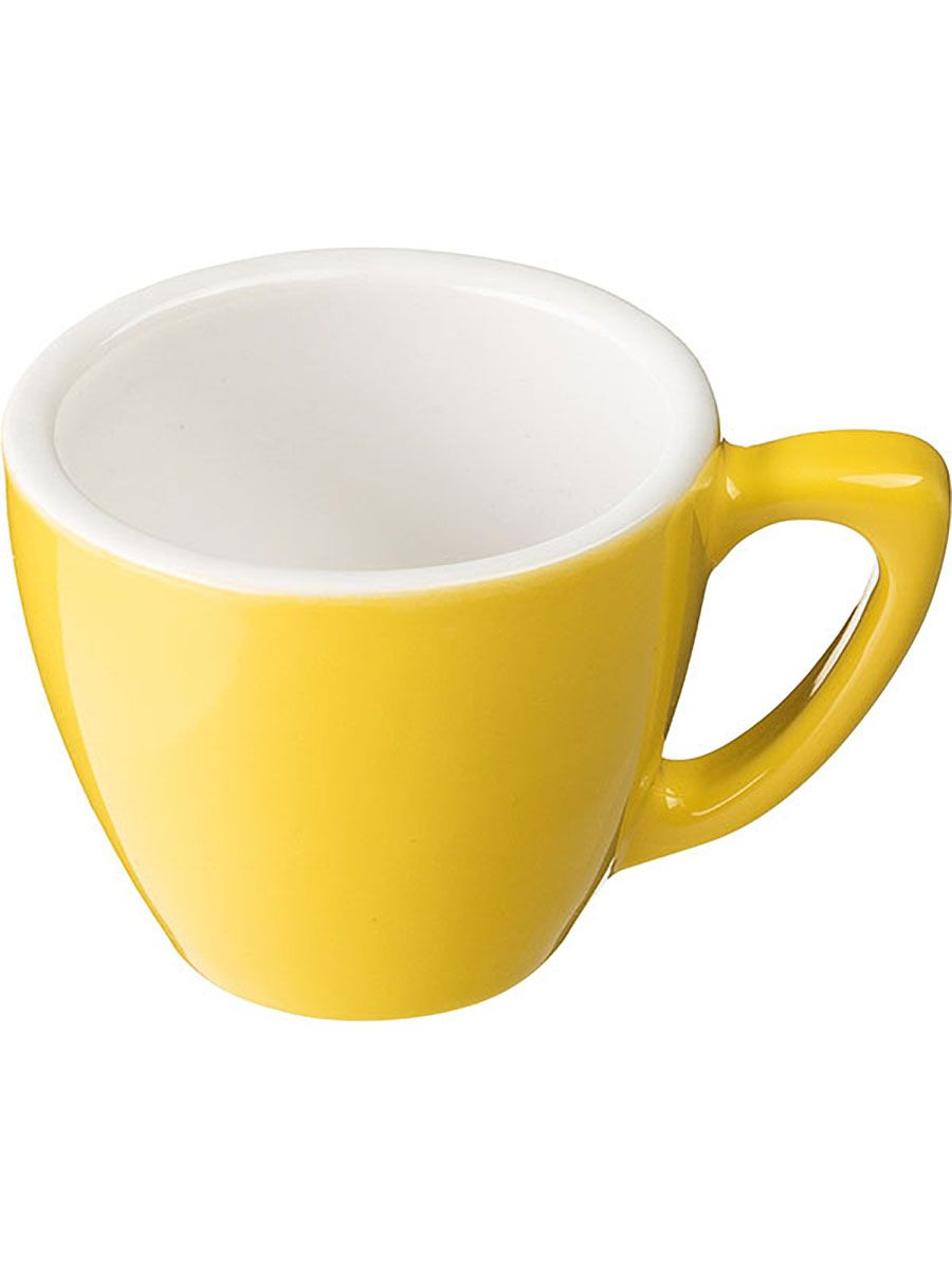 Набор из 6 кофейных чашек Doppio 80 мл, 6,6 см11.21.1.1yellow_6
