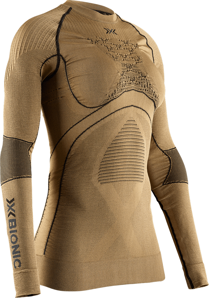 фото Термобелье женское x-bionic radiactor 4.0 shirt lg sl wmn 22/23 коричневый us: l