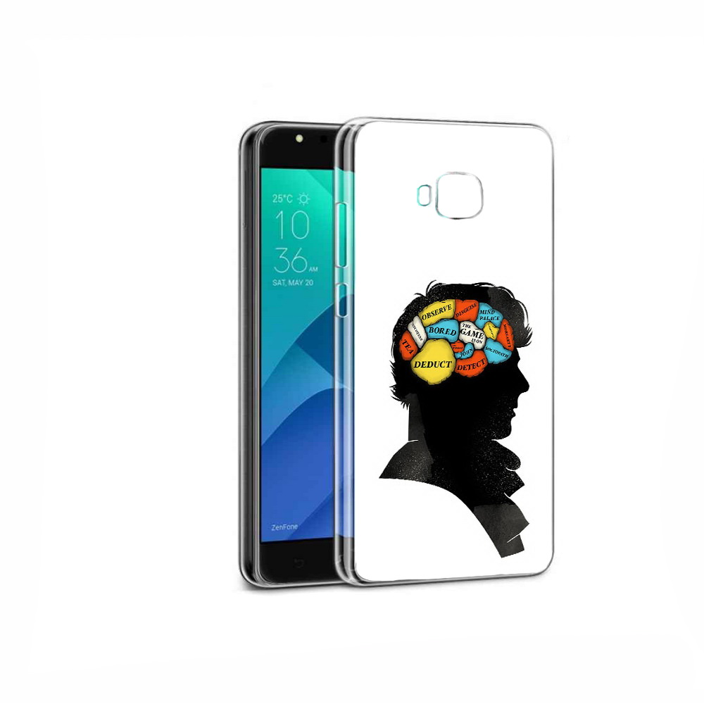 Чехол MyPads Tocco для Asus ZenFone 4 Selfie темный рисунок