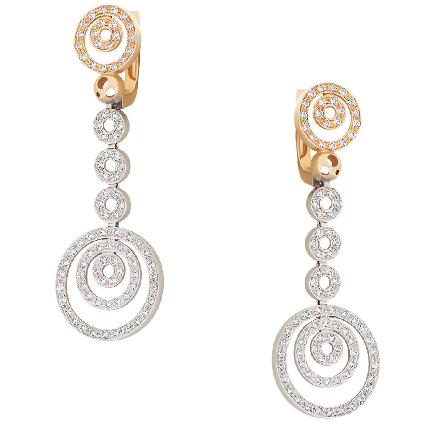 

Серьги из золота с фианитом Нефрит С450К, С450К