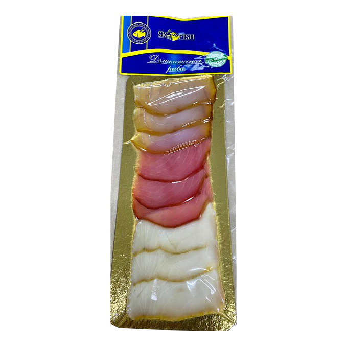 

Ассорти рыбное Sk-Fish тунец-марлин-масляная холодного копчения 150 г