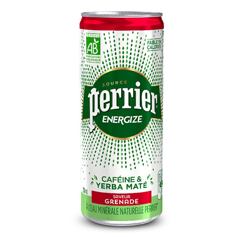 

Энергетический напиток Perrier Energize со вкусом граната газированный 0,33 л