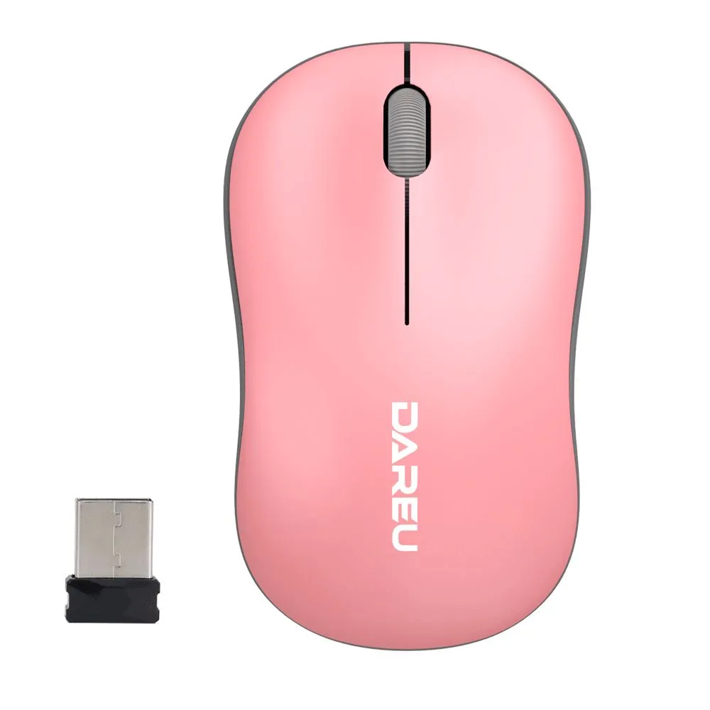 Беспроводная мышь Dareu LM106G Pink/Gray