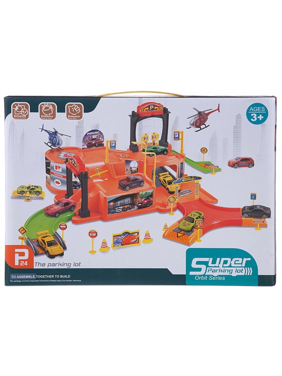 

Набор Junfa toys Парковка с металлическими машинками