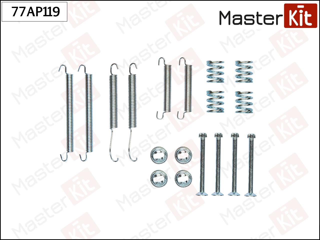 

Комплект Установочный Тормозных Колодок Ford 77asp204 MasterKit арт. 77AP119