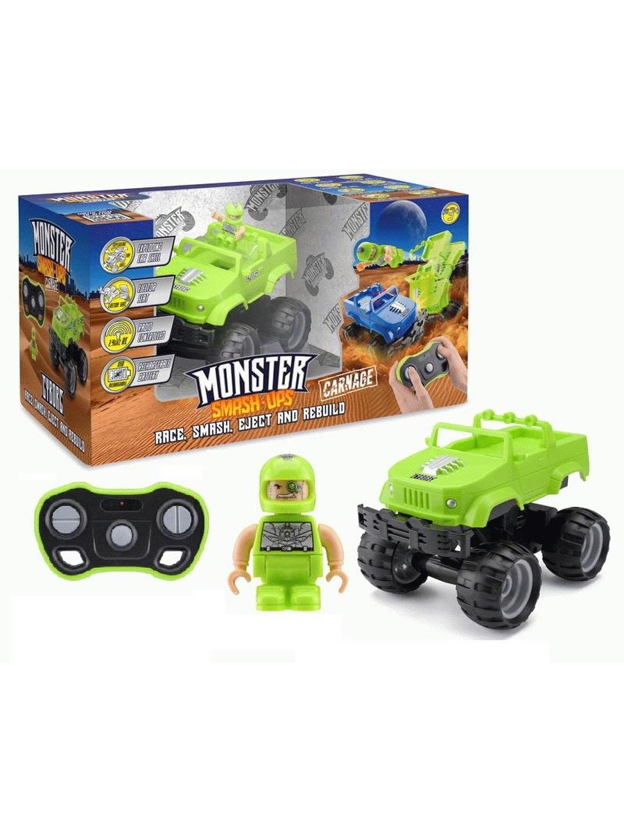 

Машинка радиоуправляемая Junfa toys Monster Smash Ups Cyborg Внедорожник