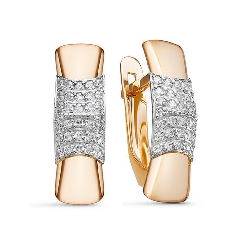 

Серьги из золота с фианитом Del'ta 127989, 127989