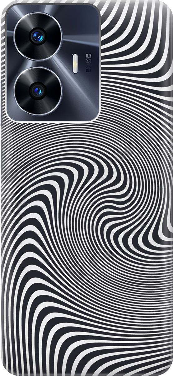 

Силиконовый чехол на Realme C55 с эффектом блеска "Черно-белая иллюзия", Белый;серый, 159494