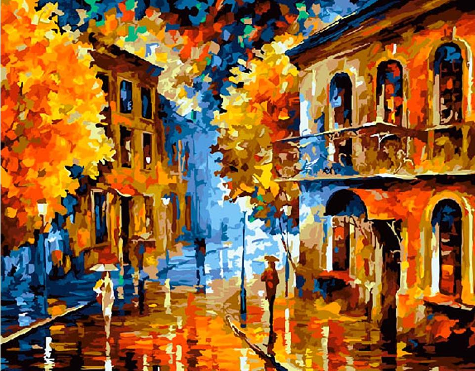 

Картина по номерам ВанГогВоМне Осенняя пора, 40x50, Осенняя пора