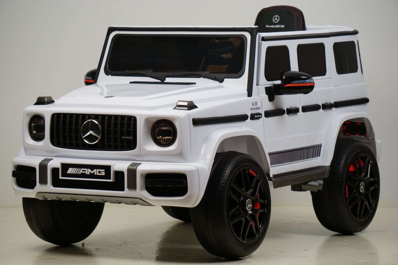 фото Детский электромобиль rivertoys mercedes-benz g63 (k999kk) белый