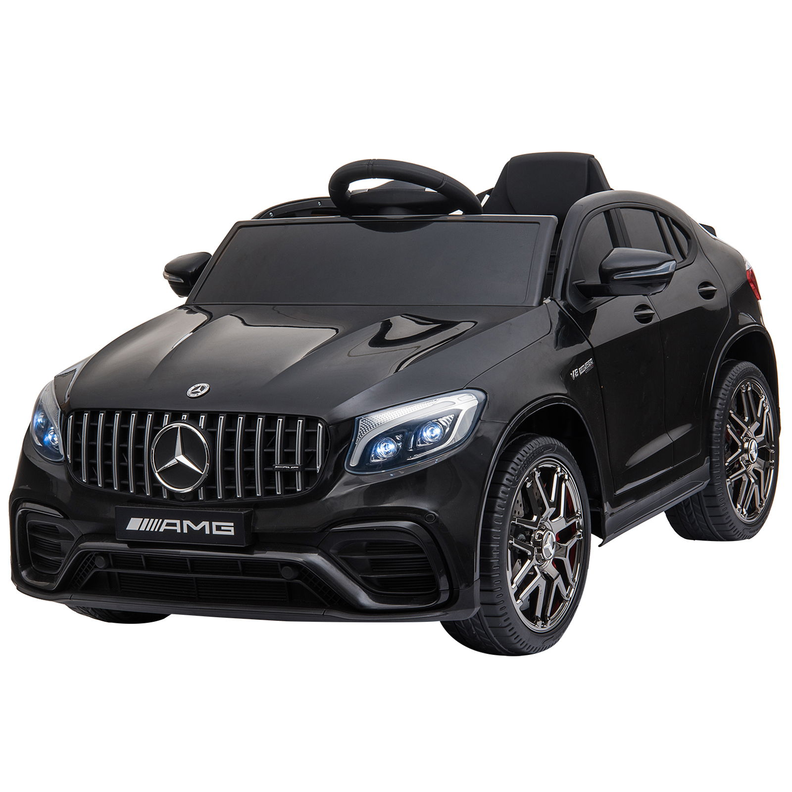 

Детский электромобиль Mercedes-Benz GLC (K777KK) черный глянец