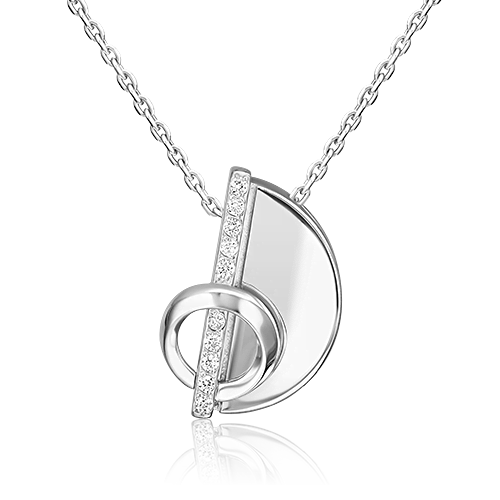 

Бегунок из серебра PLATINA jewelry 03-3389-00-401-0200, фианит, 03-3389-00-401-0200