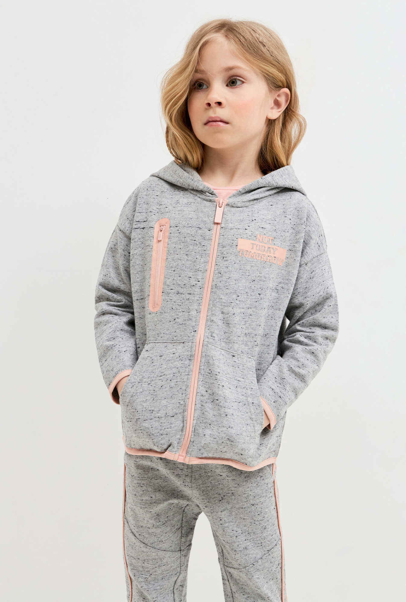 

Толстовка детская Acoola 20220130259 цв.серый р.122, 20220130259