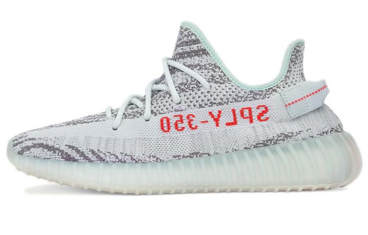 

Кроссовки унисекс Adidas Yeezy Boost 350 V2 Blue Tint 2021 белые 42 EU, Белый, Yeezy Boost 350 V2 Blue Tint 2021