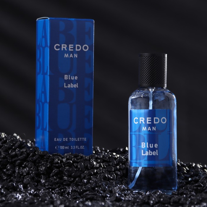 Туалетная вода мужская CREDO MAN Blue Label, 100 мл royal barber мужская косметичка royal barber blue