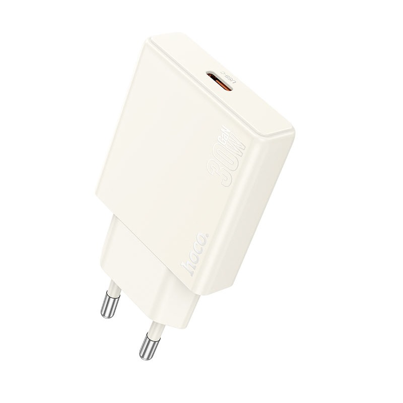 

Сетевое зарядное устройство Hoco N44 1xUSB Type-C 3 А белый, N44
