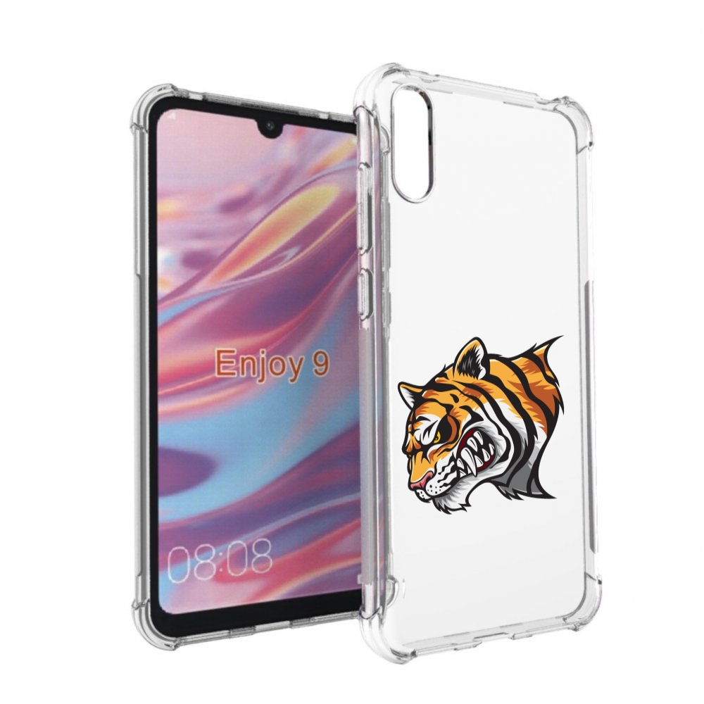 

Чехол бампер MyPads Тигр для Huawei Enjoy 9, Прозрачный, Tocco