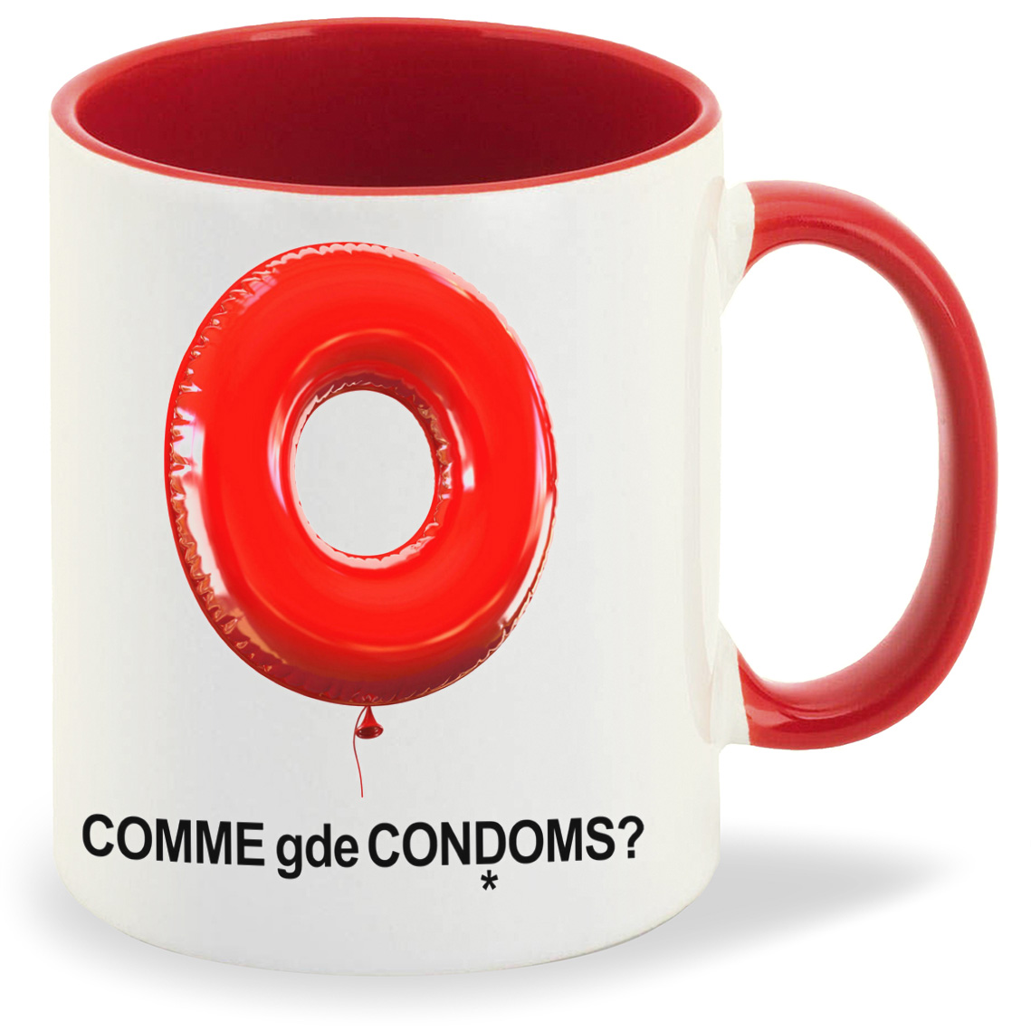

Кружка CoolPodarok Comme gde condoms, Comme gde condoms