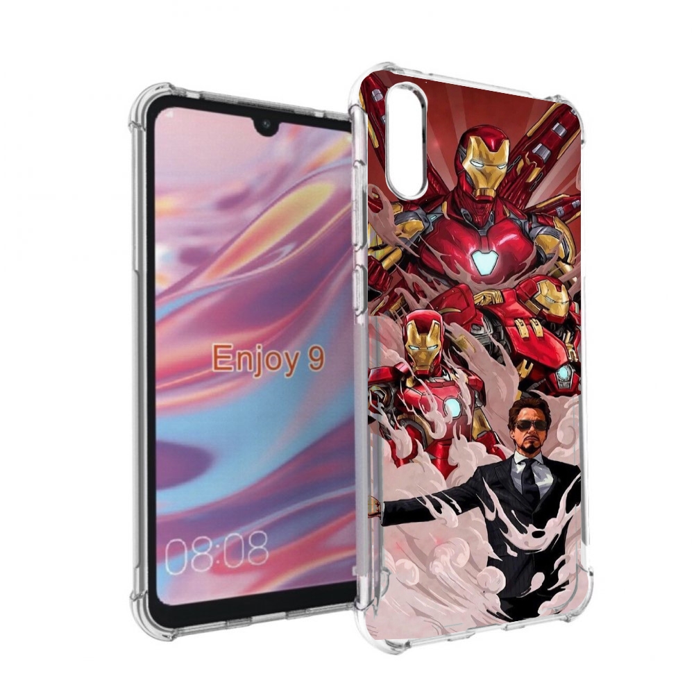 

Чехол бампер MyPads Тони-Старк-и-костюмы для Huawei Enjoy 9, Прозрачный, Tocco