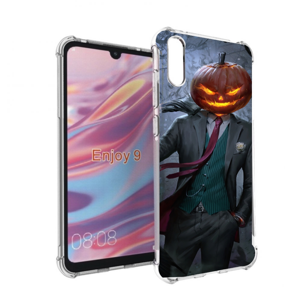

Чехол бампер MyPads Тыква-убийца для Huawei Enjoy 9, Прозрачный, Tocco