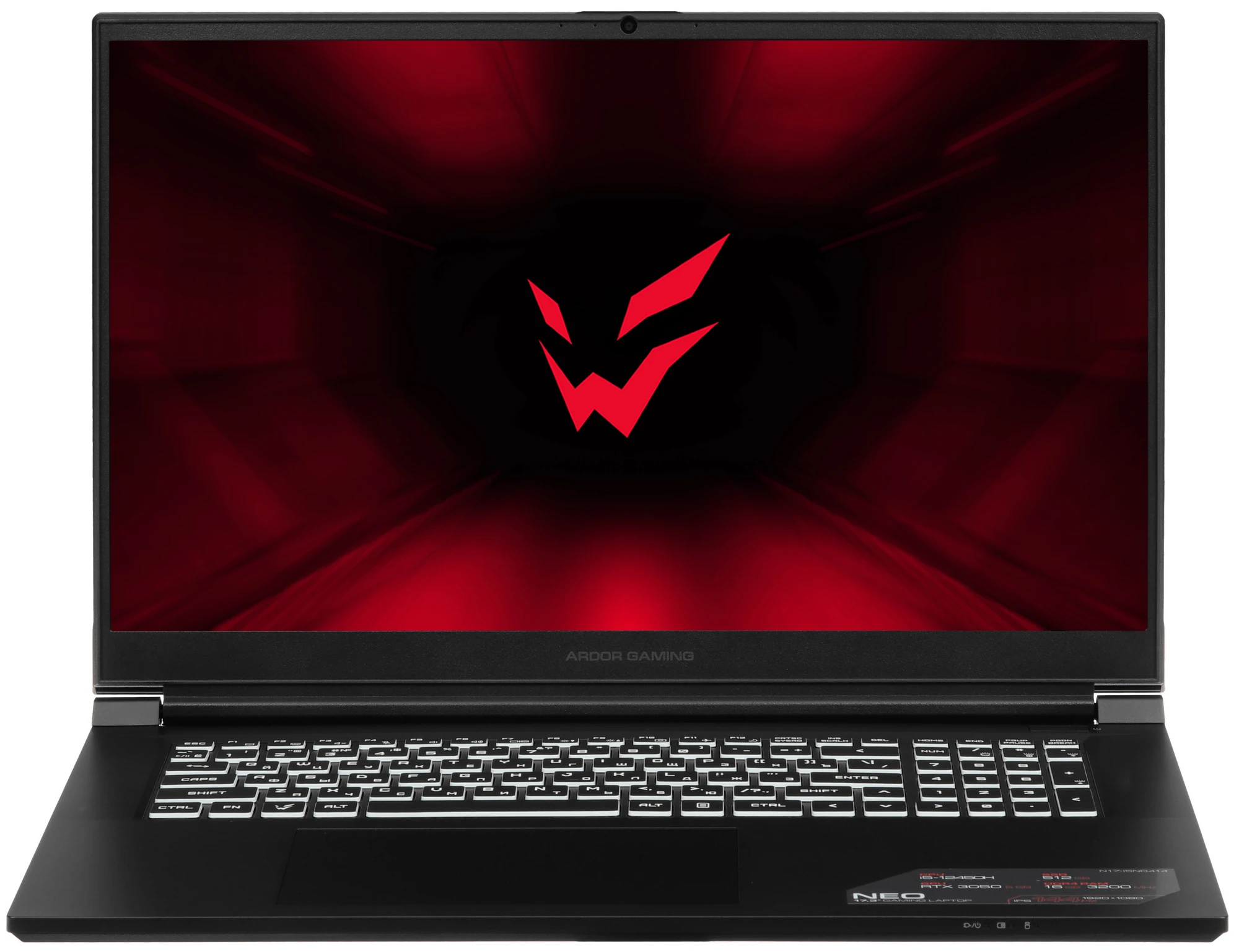 

Ноутбук ARDOR GAMING NEO N17-I5ND414, черный, NEO N17-I5ND414