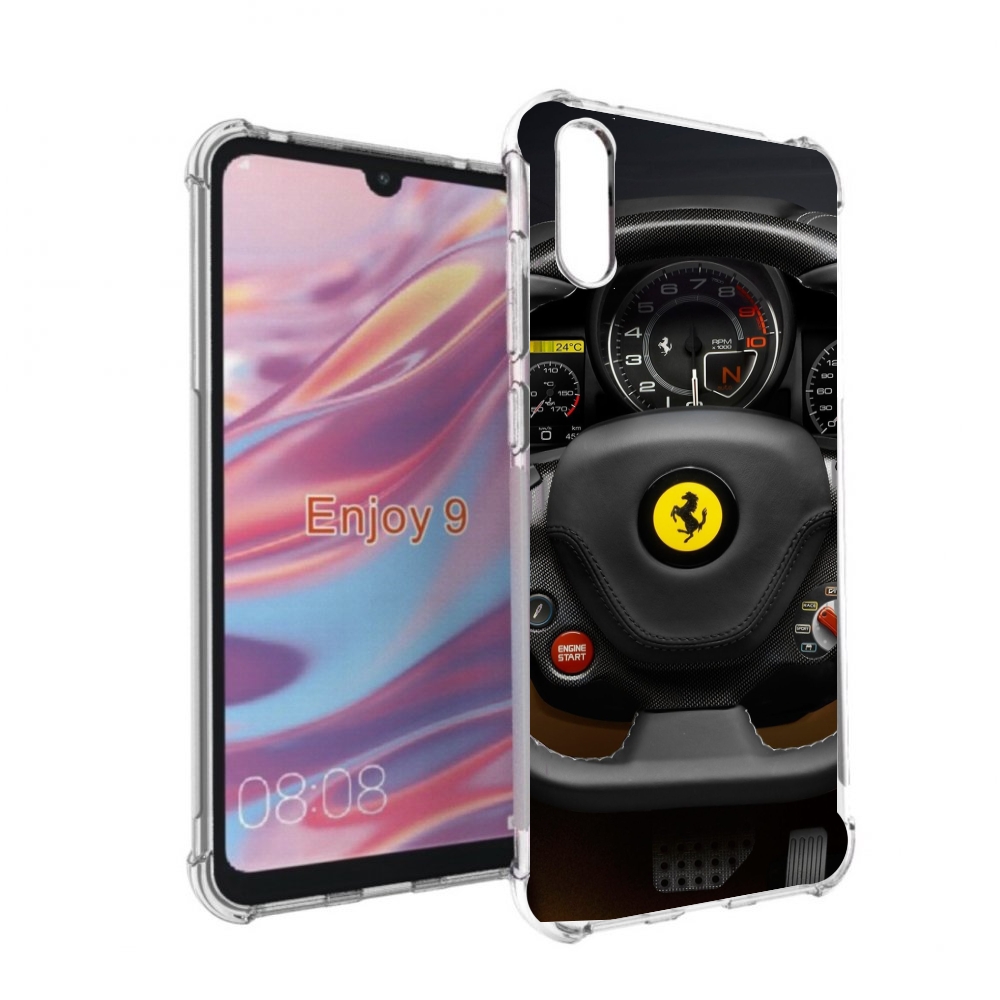 

Чехол бампер MyPads Ферарри для Huawei Enjoy 9, Прозрачный, Tocco