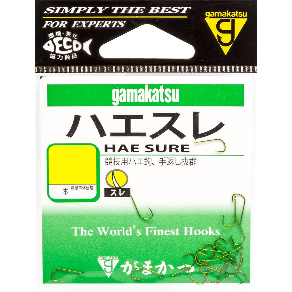 Крючки одинарные Gamakatsu HAE SURE BN #4 (21 шт) / Ловля на фидер / Японские крючки