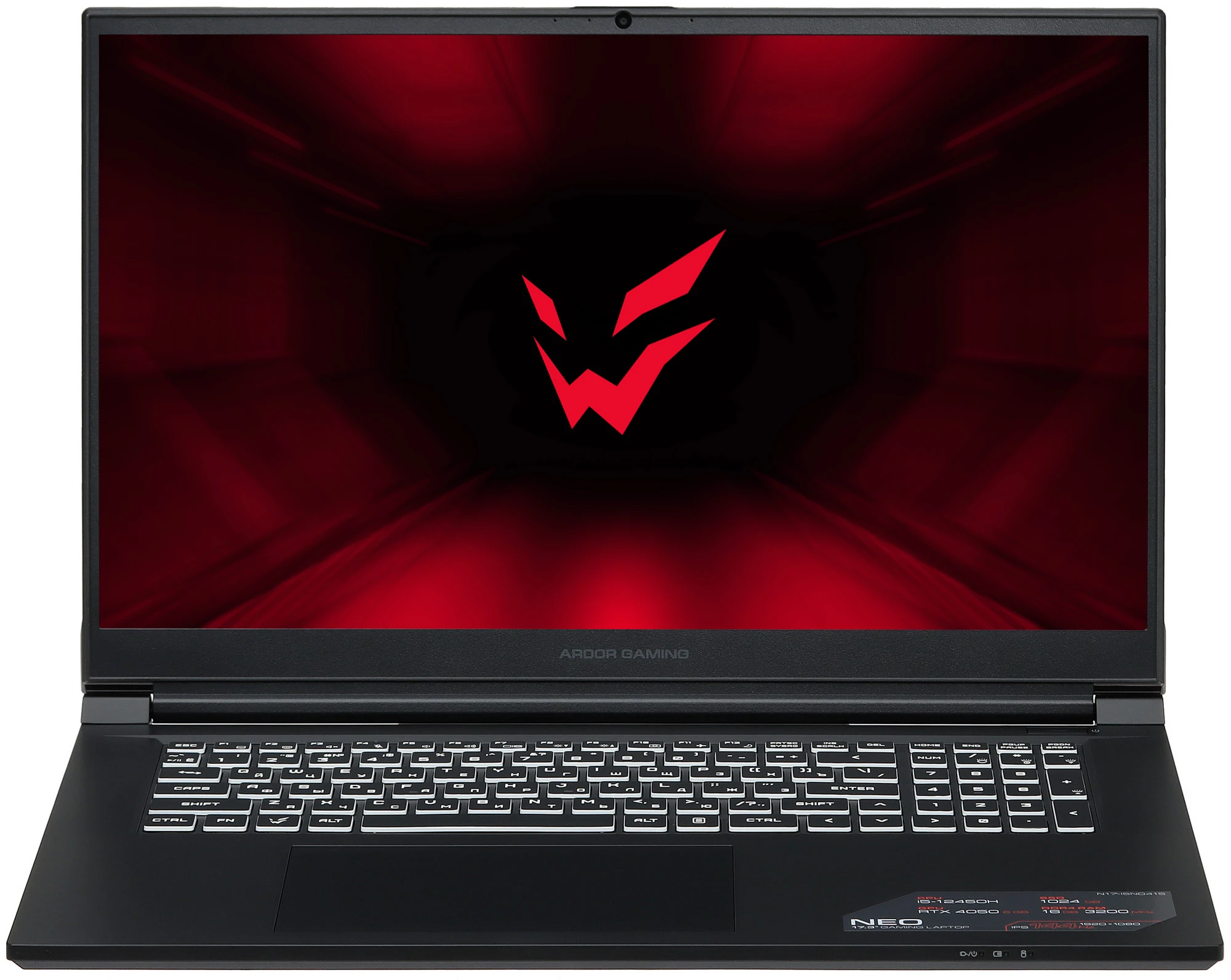 

Ноутбук ARDOR GAMING NEO N17-I5ND415 черный, NEO N17-I5ND415