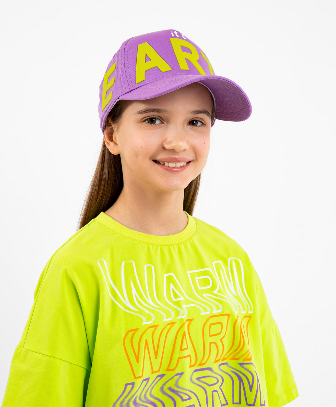 Бейсболка детская Gulliver 12309GJC7104 фиолетовый, 54-56