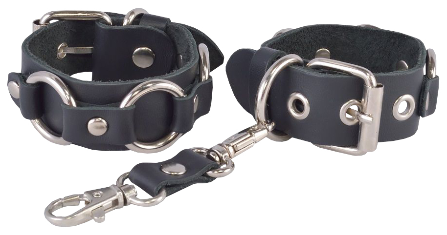 Наручники СК-Визит Властелин колец кожаные черные