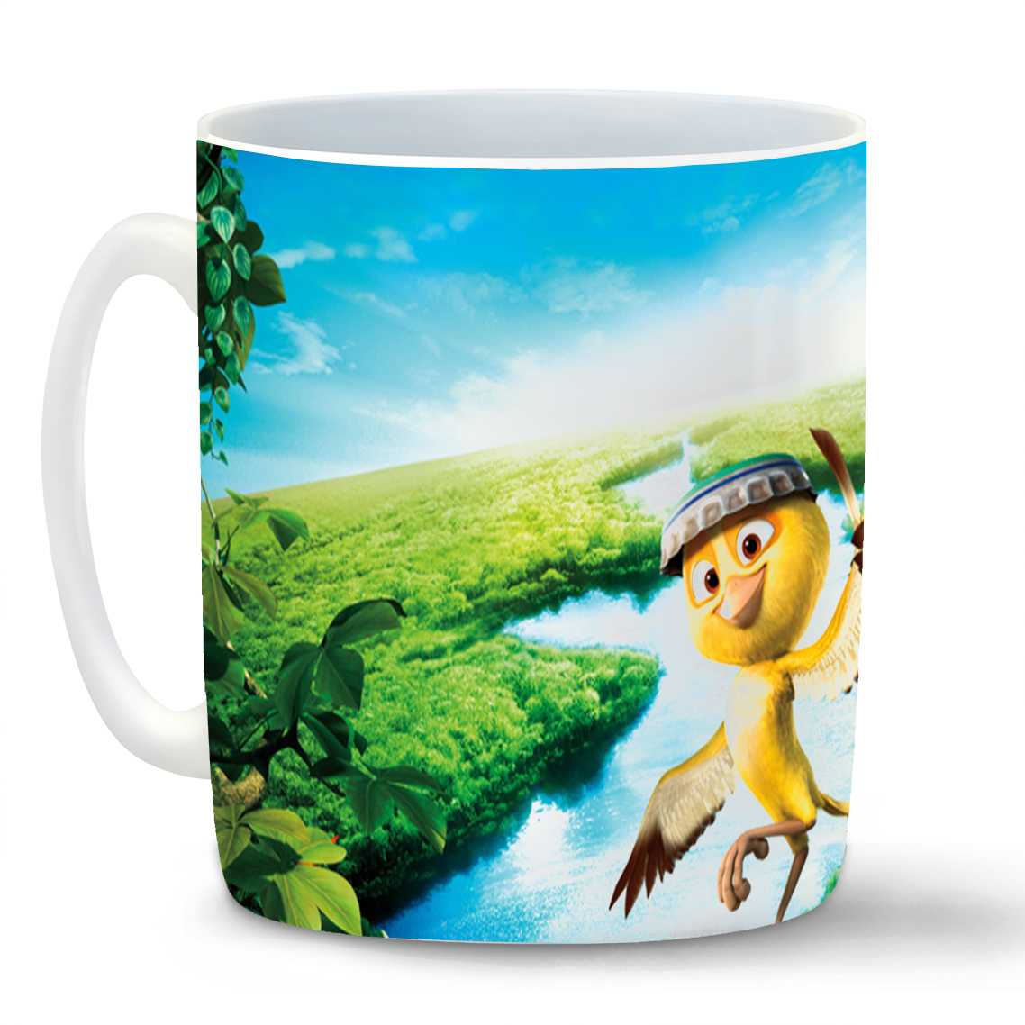 

Кружка CoolPodarok Мультфильм.Рио на фоне леса птицы, Мультфильм.Рио на фоне леса птицы
