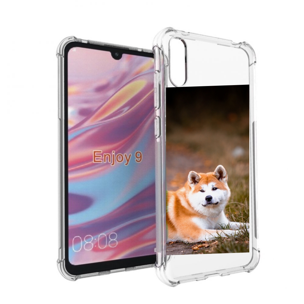 

Чехол бампер MyPads акита ину для Huawei Enjoy 9, Прозрачный, Tocco
