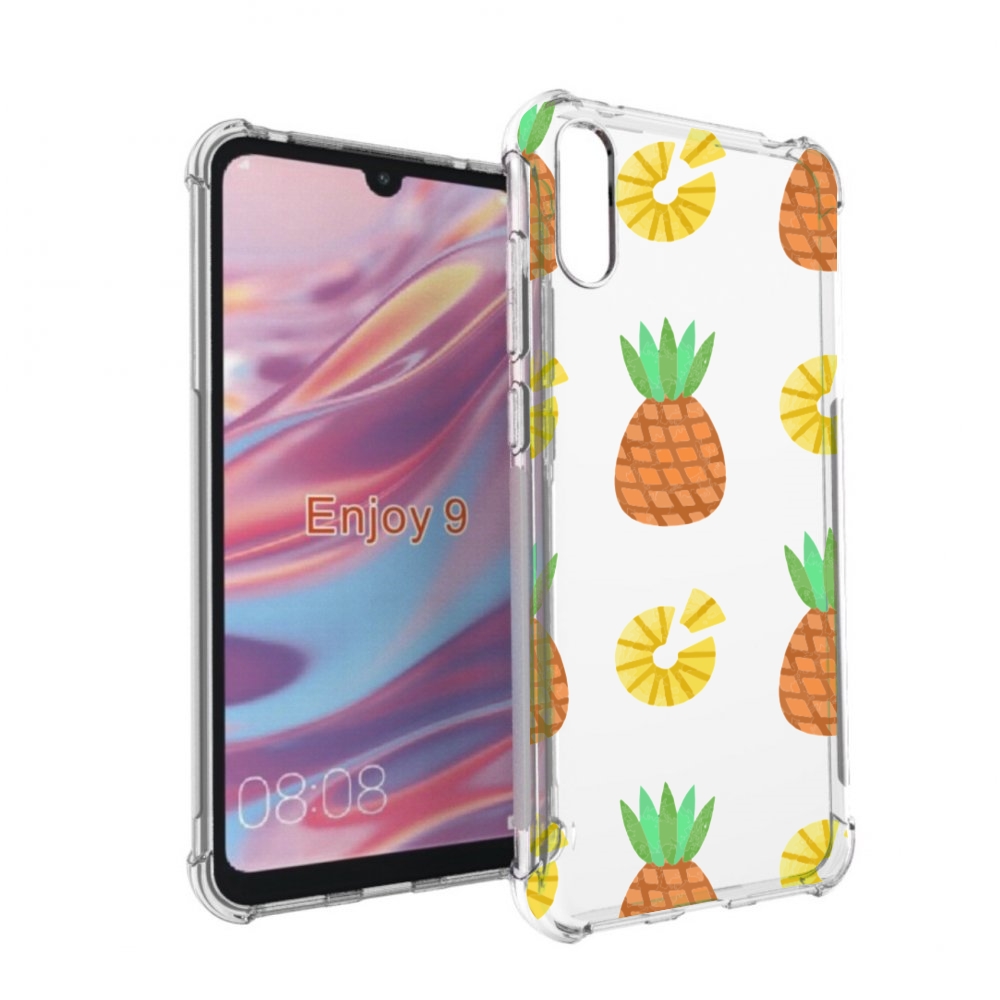 

Чехол бампер MyPads ананасики для Huawei Enjoy 9, Прозрачный, Tocco