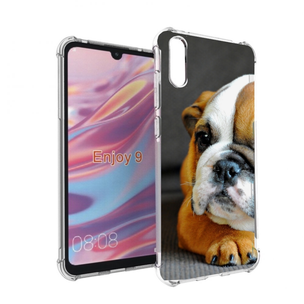 

Чехол бампер MyPads англиискии бульдор для Huawei Enjoy 9, Прозрачный, Tocco