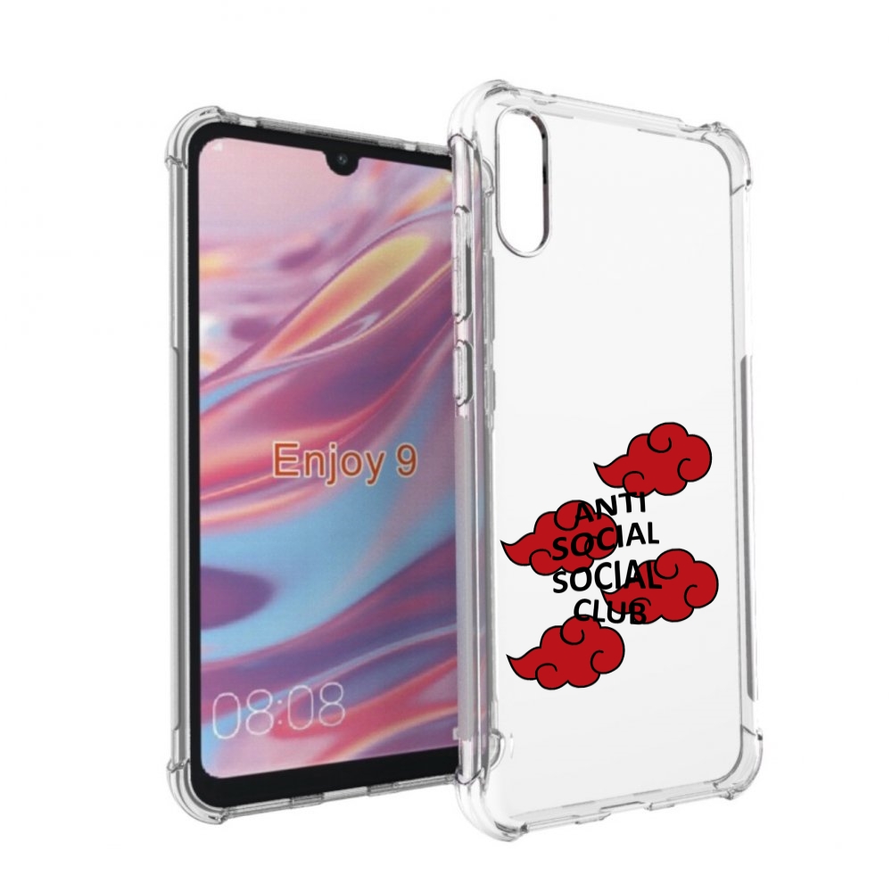 

Чехол бампер MyPads анти-социал-социал-клаб для Huawei Enjoy 9, Прозрачный, Tocco