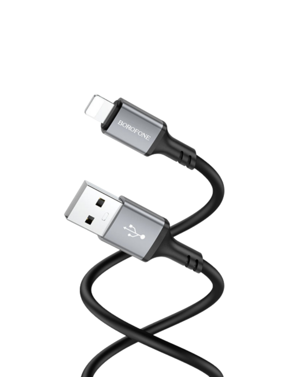 

Кабель USB - USB-A/Lightning Borofone BX83 1 м черный, BX83