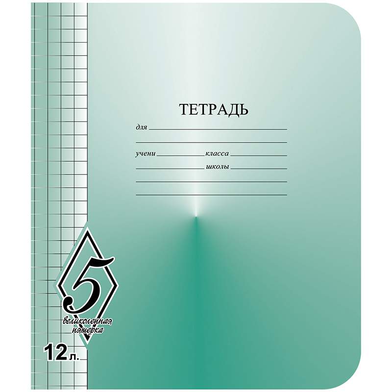

Тетрадь Каменногорская Бумажная Компания 084798, 12 листов, крупная клетка, 250 штук