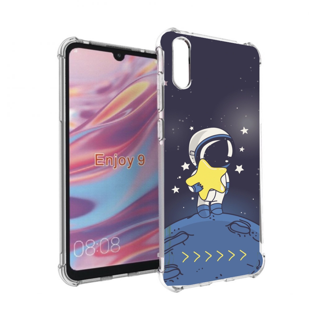 Чехол бампер MyPads астронавт с звездочкой для Huawei Enjoy 9