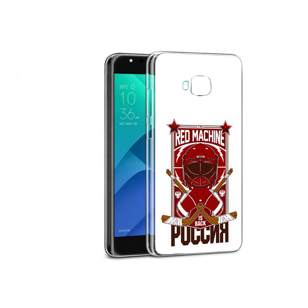 

Чехол MyPads Tocco для Asus ZenFone 4 Selfie хоккей россия, Прозрачный, Tocco