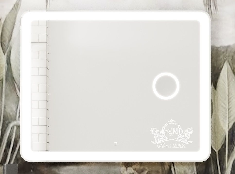 

Art&Max Зеркало Art&Max Latina AM-Lat-1000-800-DS-F-X3 с косметической линзой