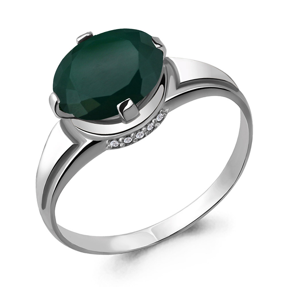 

Кольцо из серебра с агатом р. , Aquamarine 6394609А_925_р, 6394609А_925_р