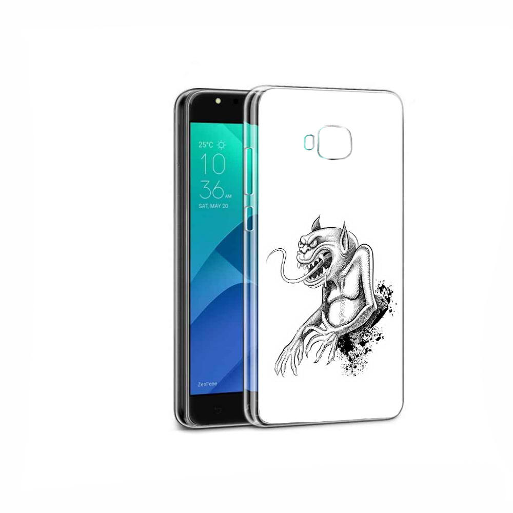 

Чехол MyPads Tocco для Asus ZenFone 4 Selfie чорт, Прозрачный, Tocco