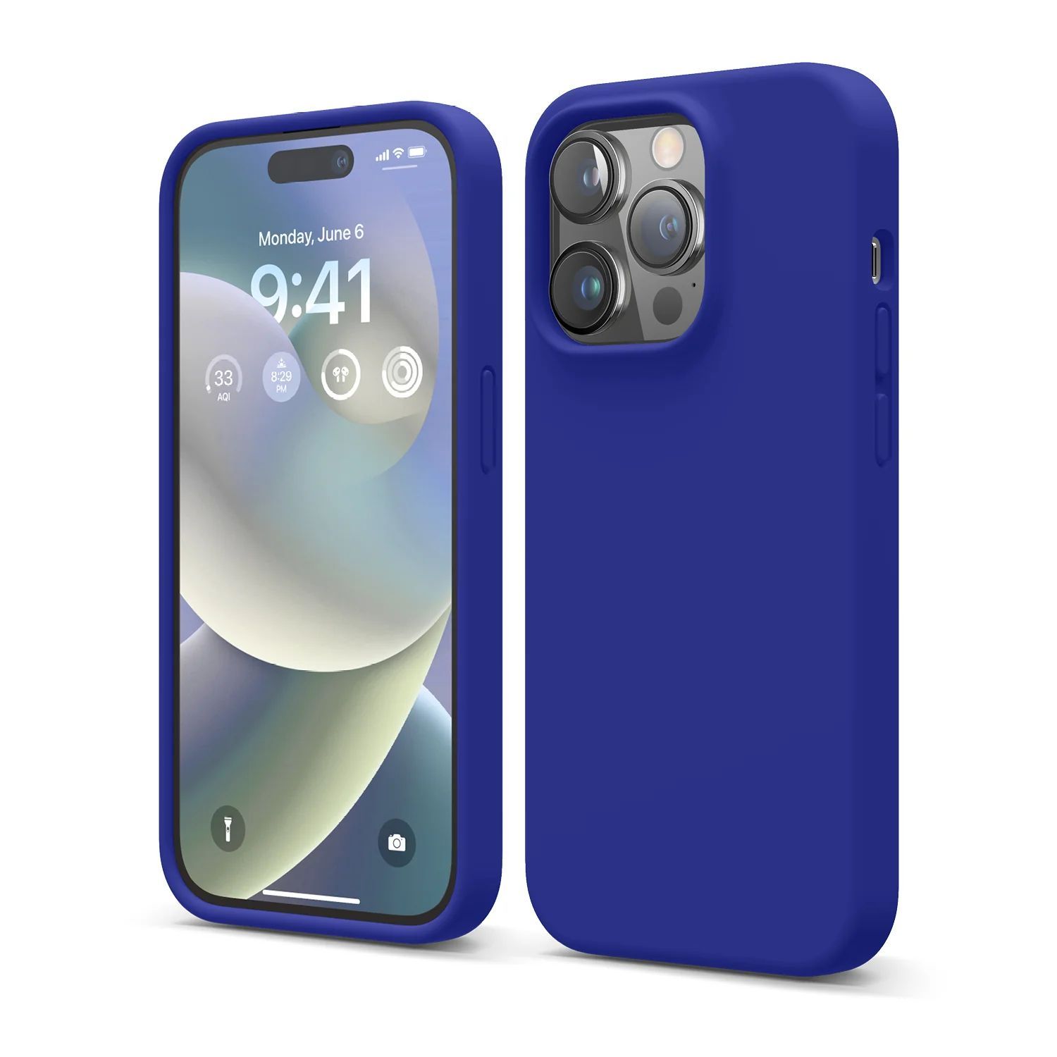 

Чехол силиконовый для Apple iPhone 14 Plus синий кобальт