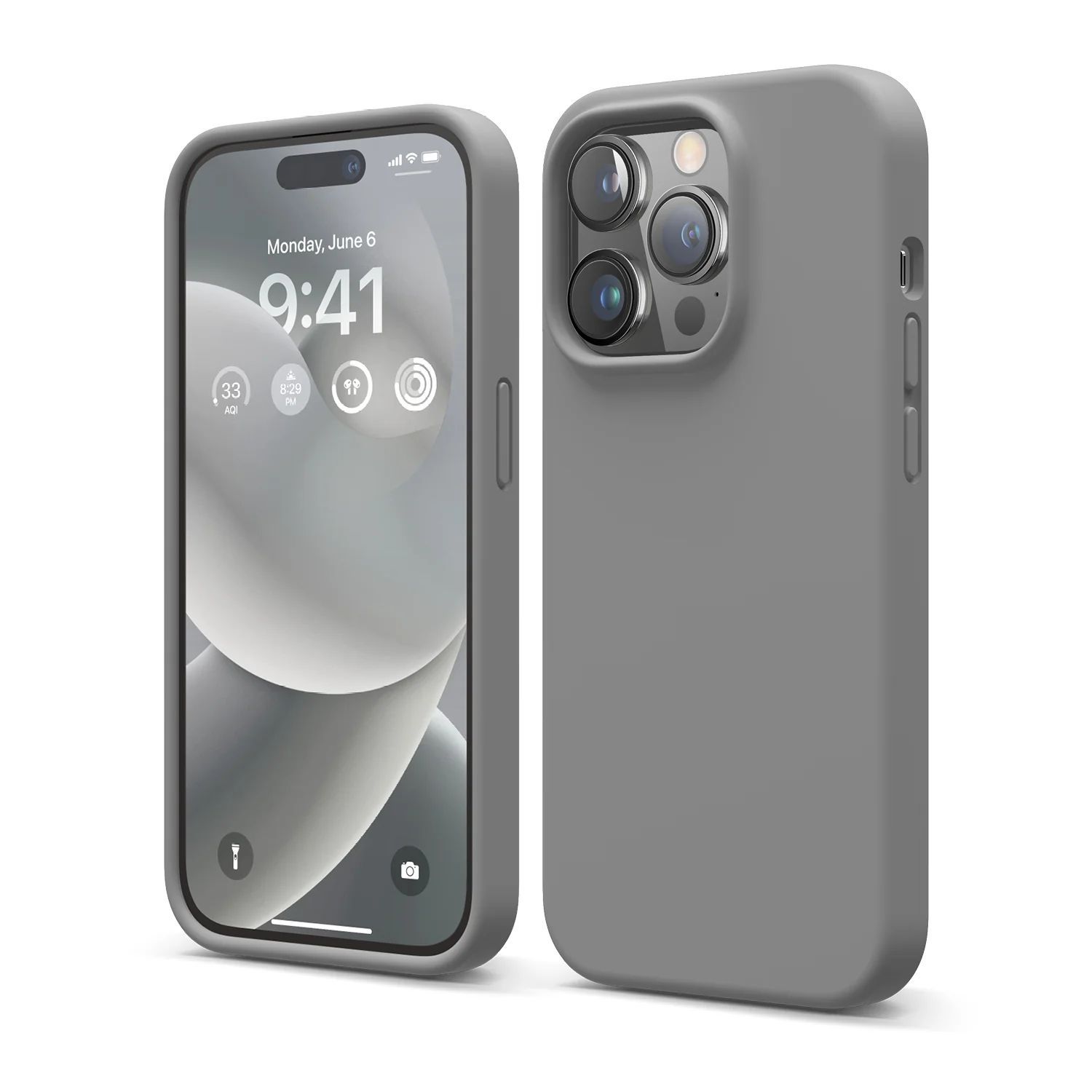 

Чехол силиконовый для Apple iPhone 13 Pro Max темно-серый
